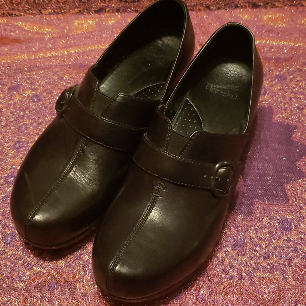 Dansko heeled dress clogs